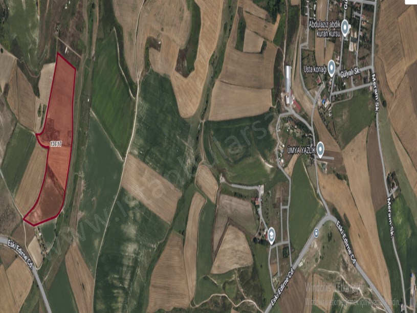 Arnavutköy Dursunköyde Satılık Arsa  , 1,500 M2 Hisseli Yolu Var