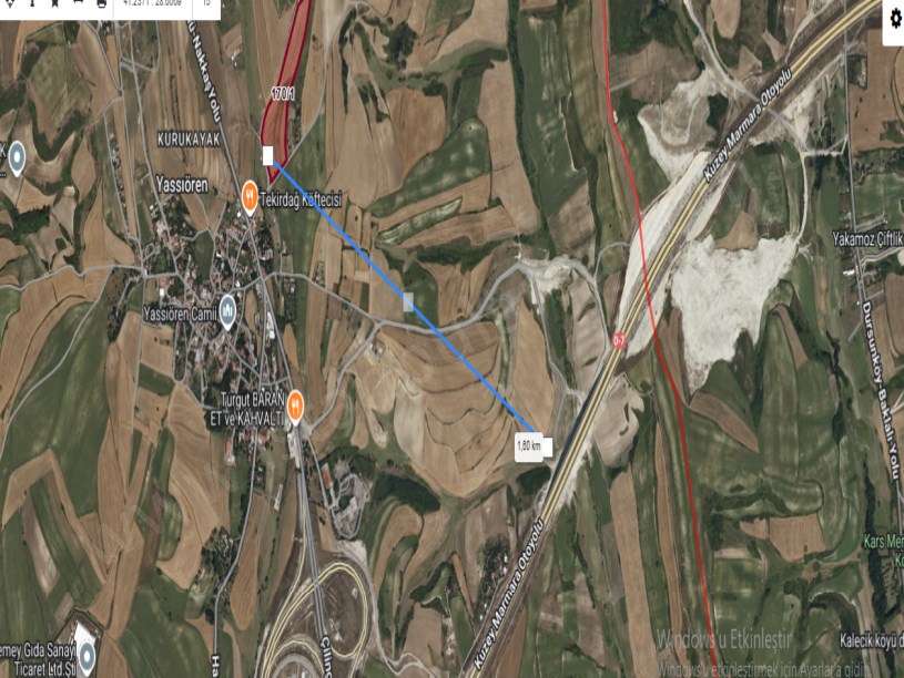 Arnavutköy Yassıörende Satılık Arsa ,4,088 M2 Yolu Var Evlerin Yakını Hisseli