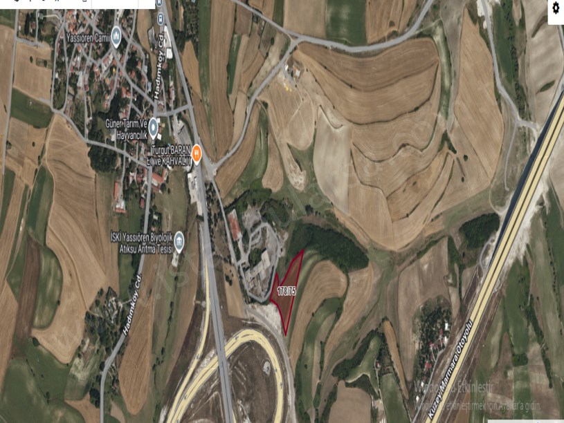 Arnavutköy Yassıörende Satılık Arsa , 957 M2 Yolu Var Evlerin Yakını Hisseli