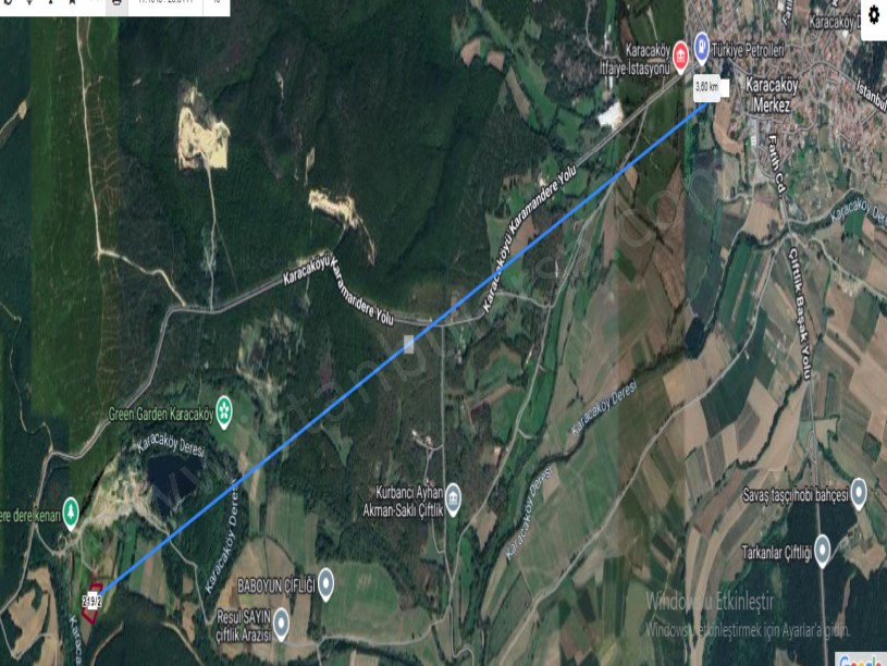 Arnavutköy Haraççıda Satılık Arsa , 500 m2 Yeri Belli Yolu Var Hisseli