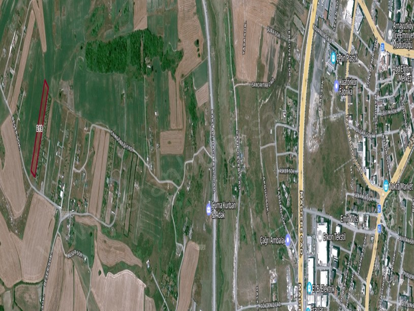 Arnavutköy Haraççıda Satılık Arsa , 500 m2 Yeri Belli Yolu Var Hisseli