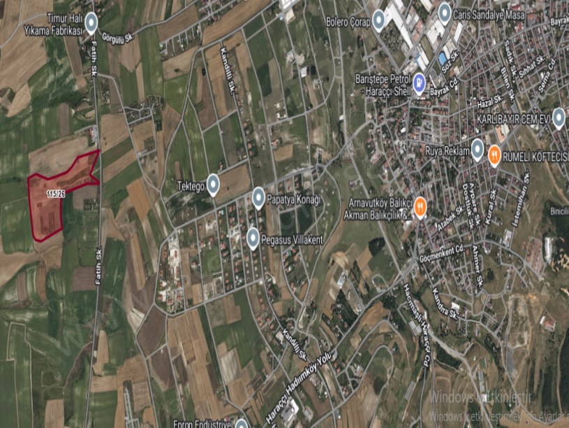 Arnavutköy Çilingirde Satılık Arsa , 650 m2 Yolu Var Yeri Belli Çaplı