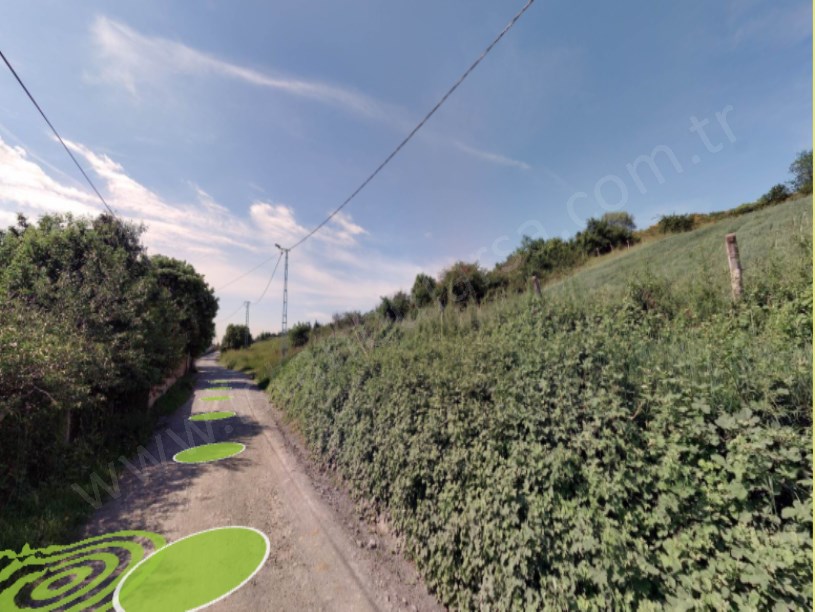 Arnavutköy Dursunköyde Satılık Arsa  , 900 M2 Çevrili Merkezde Cadde Cephe 