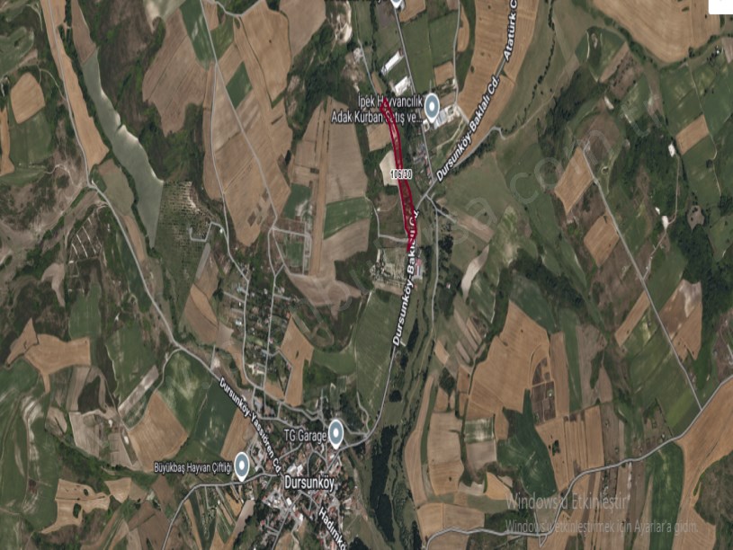 Arnavutköy Dursunköyde Satılık Arsa  , 900 M2 Çevrili Merkezde Cadde Cephe 