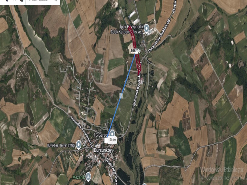 Arnavutköy Dursunköyde Satılık Arsa  , 900 M2 Çevrili Merkezde Cadde Cephe 