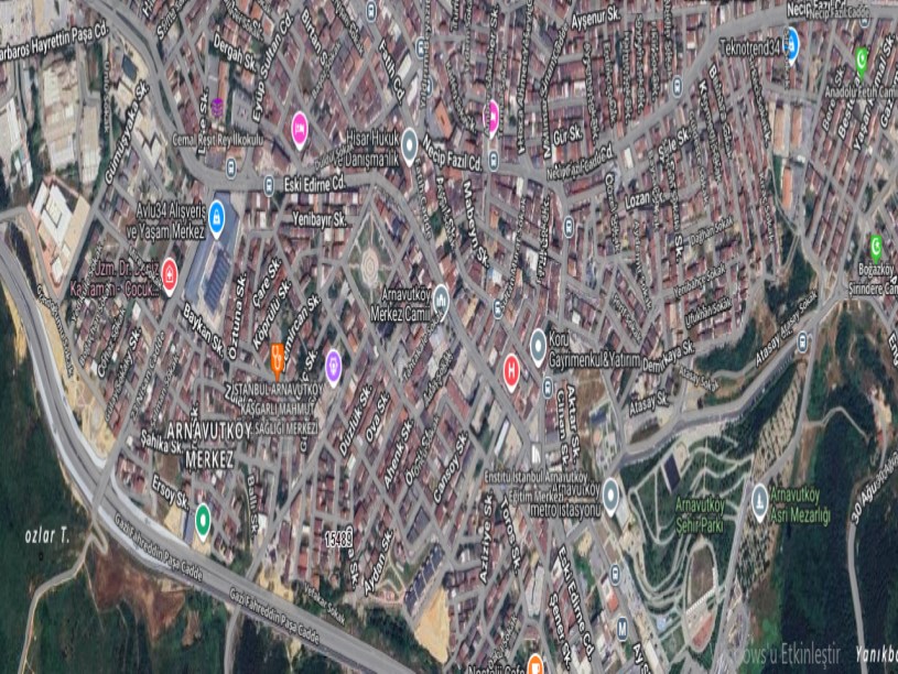  Arnavutköy Merkez mh Satılık Arsa , 155 m2 Müstakil 4 Kat İmarlı 