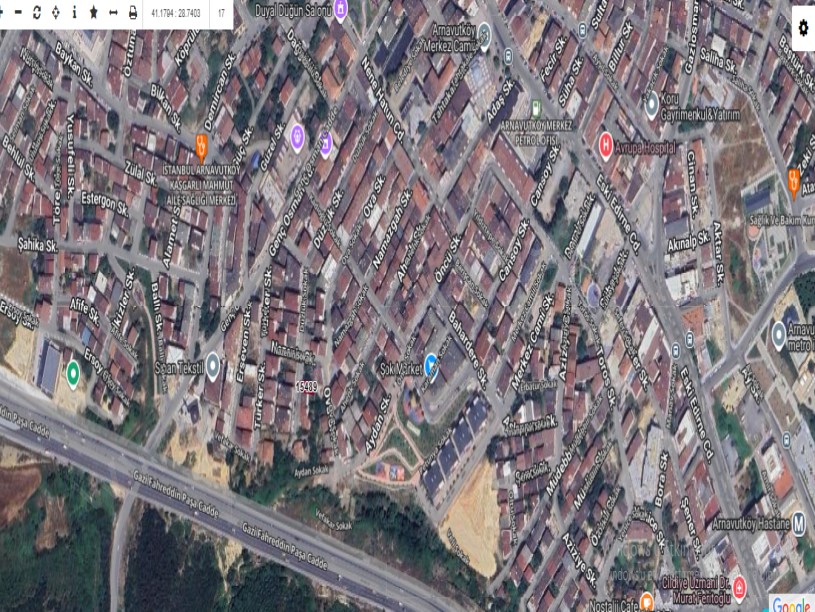  Arnavutköy Merkez mh Satılık Arsa , 155 m2 Müstakil 4 Kat İmarlı 