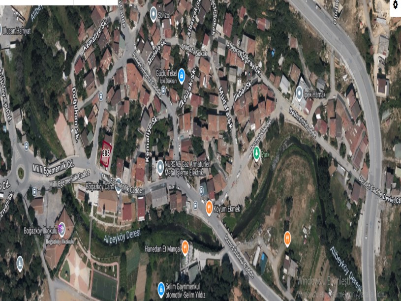 Arnavutköy Boğazköyde Satılık Arsa , 200 m2 Cadde Cephe Merkezde İmarlı