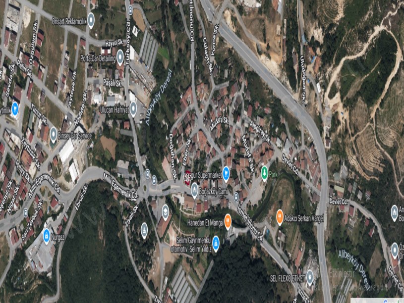 Arnavutköy Boğazköyde Satılık Arsa , 200 m2 Cadde Cephe Merkezde İmarlı