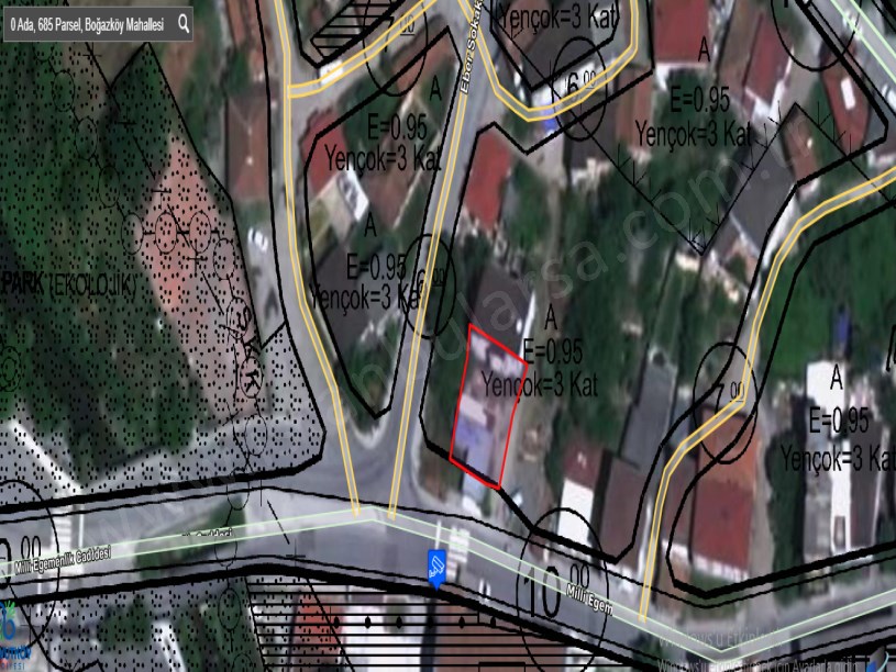 Arnavutköy Boğazköyde Satılık Arsa , 200 m2 Cadde Cephe Merkezde İmarlı