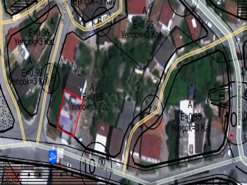 Arnavutköy Boğazköyde Satılık Arsa , 200 m2 Cadde Cephe Merkezde İmarlı