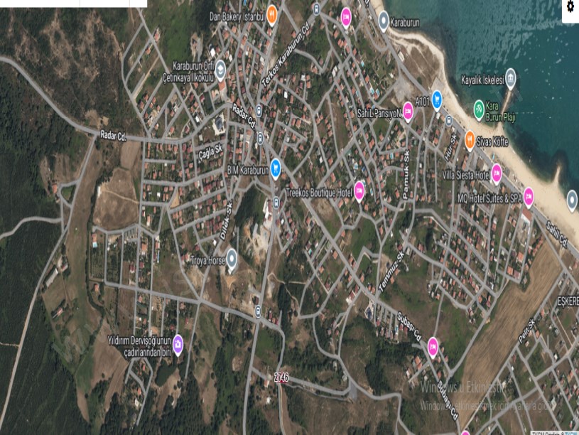 Arnavutköy Karaburunda Satılık Arsa , 500 M2 Müstakil Yolu Var İmarlı