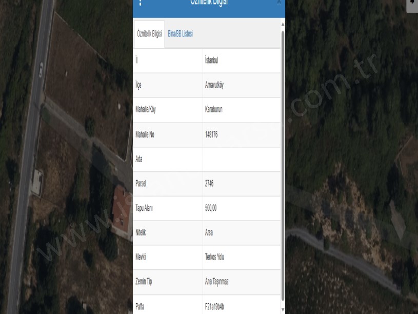 Arnavutköy Karaburunda Satılık Arsa , 500 M2 Müstakil Yolu Var İmarlı