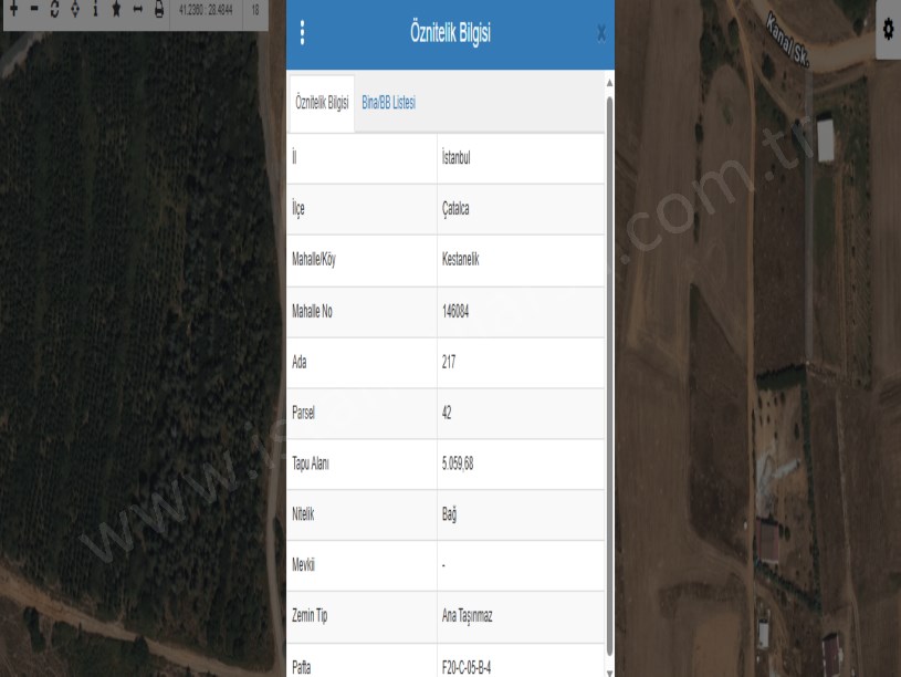 Çatalca Kestanelikte Satılık Arsa  , 5,060 M2 Müstakil Yolu Var Meraya Cephe 