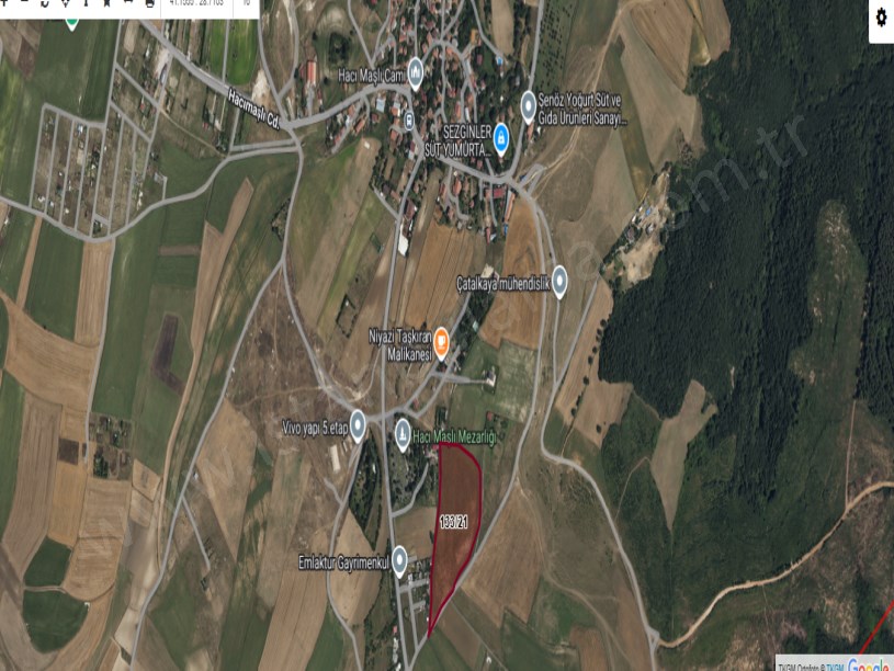 Arnavutköy Hacımaşlı  Satılık Arsa , 672 M2 Yolu Var Hisseli İmarlı