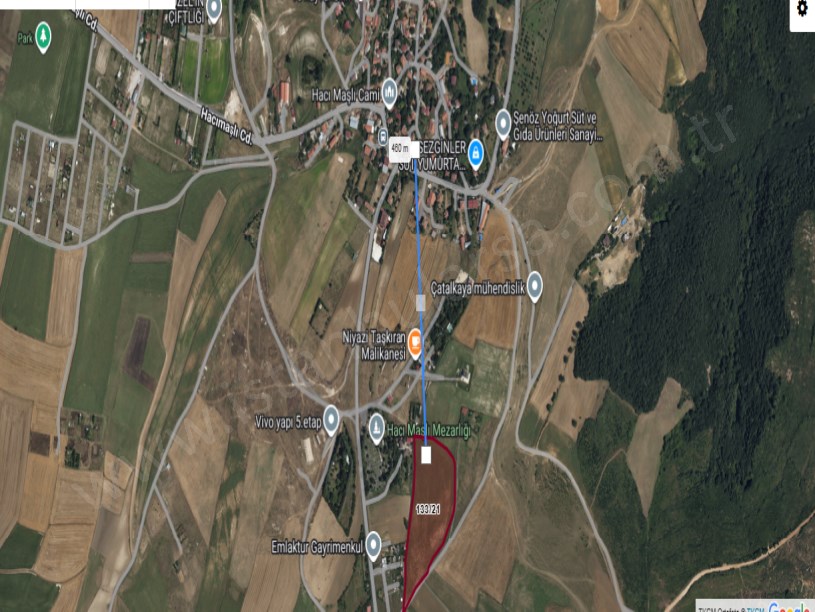 Arnavutköy Hacımaşlı  Satılık Arsa , 672 M2 Yolu Var Hisseli İmarlı