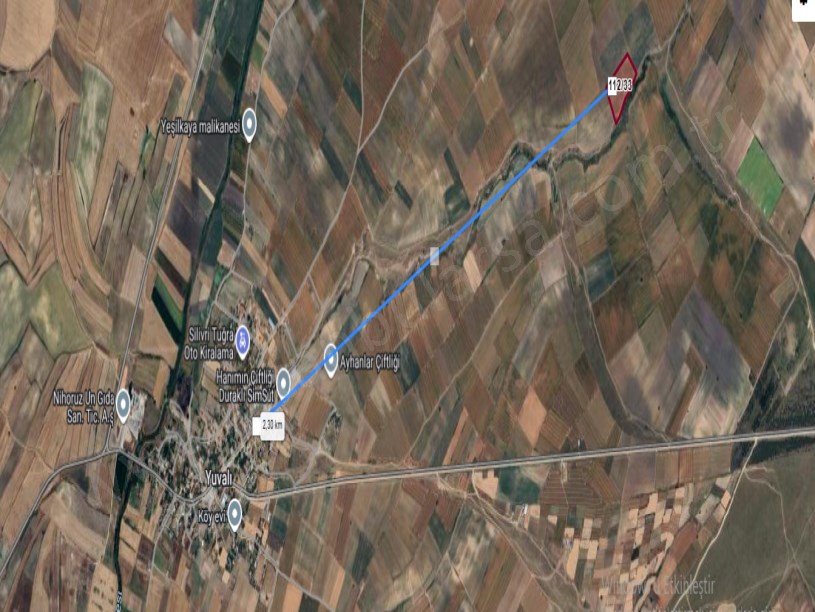 Tekirdağ Saray Yuvalı Satılık Arsa , 3,753 m2 Yolu Var Çaplı 