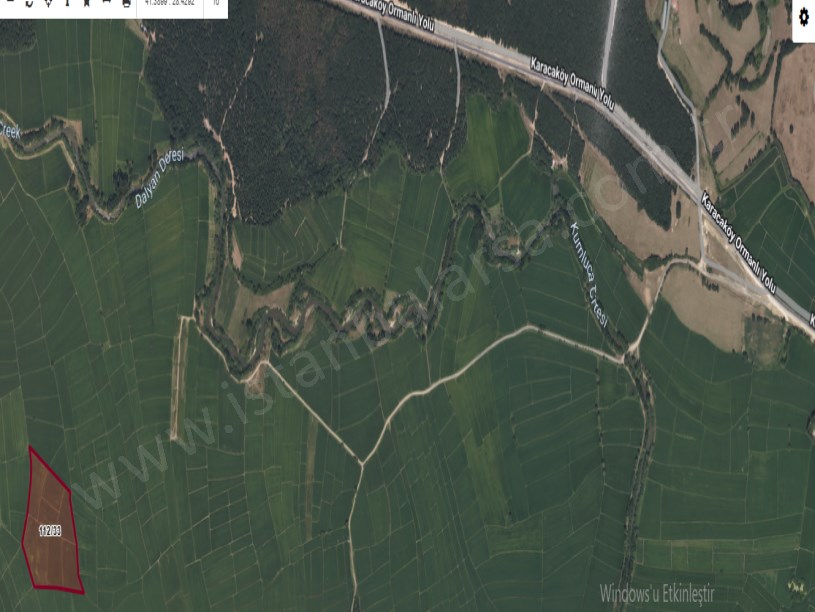 Tekirdağ Saray Yuvalı Satılık Arsa , 3,753 m2 Yolu Var Çaplı 