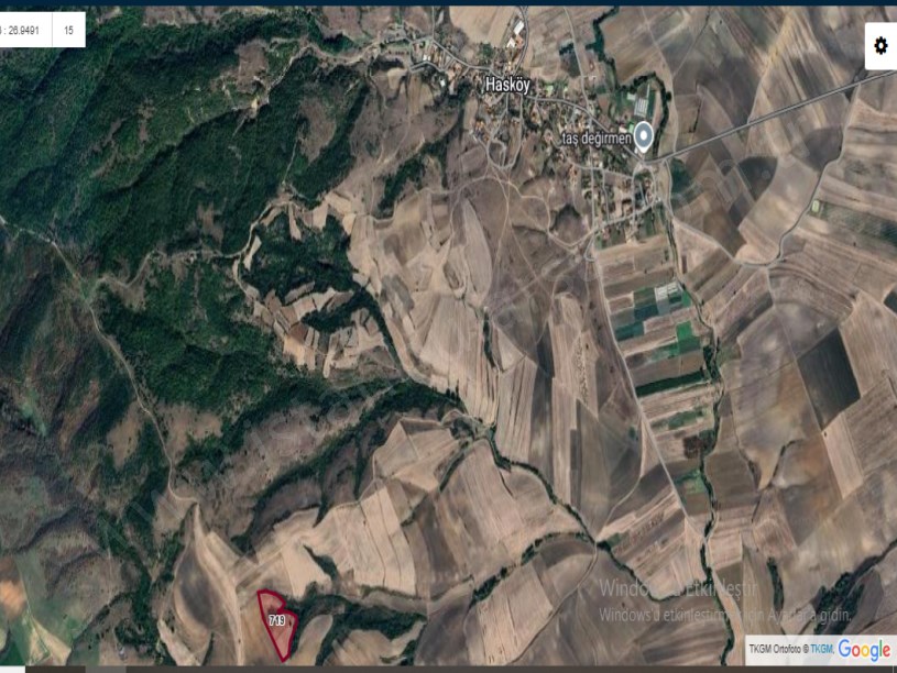 Tekirdağ Hayrabolu Hasköy Satılık Arsa , 1,071 M2 Çaplı Yeri Belli Hisseli