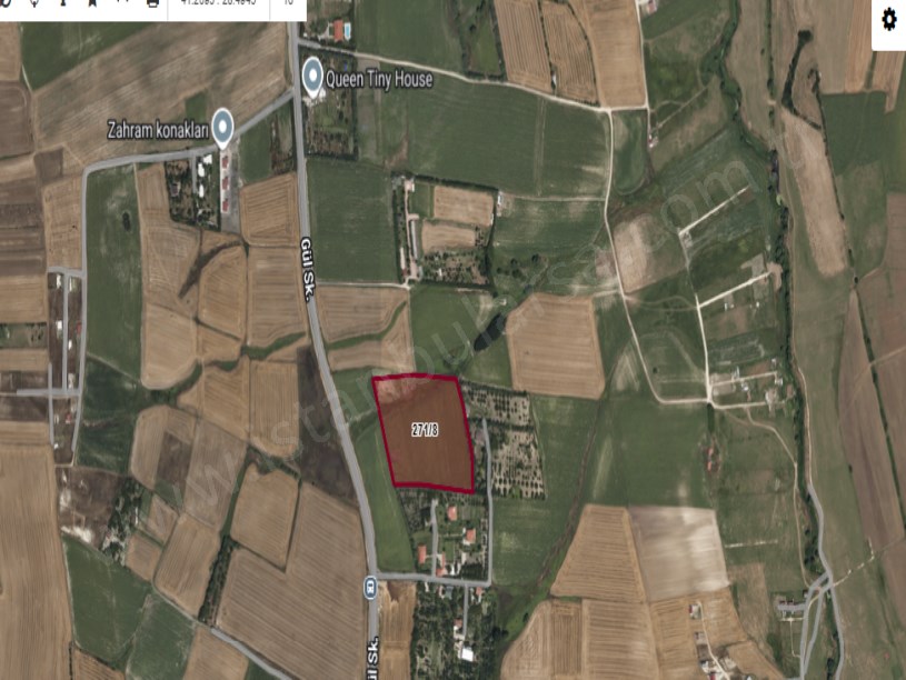 Çatalca Kestanelikte Satılık Arsa  , 1,250 M2 Çaplı Çevrili Yolu Var 