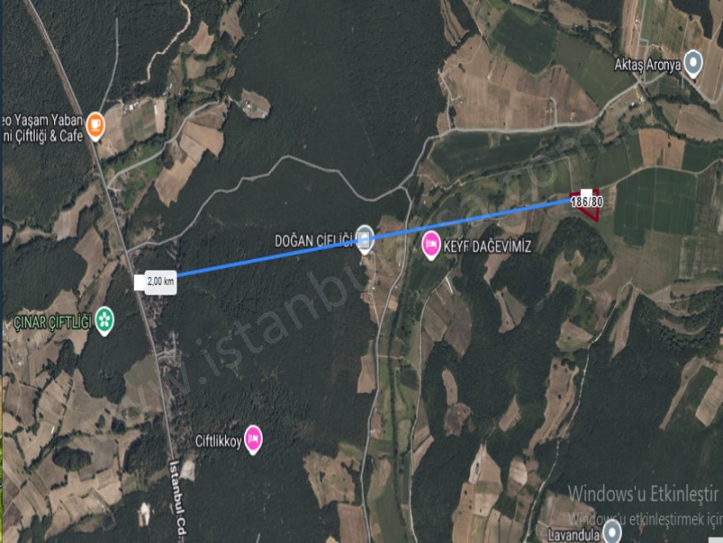 Çatalca Çiftlikköyde Satılık Arsa , 491 M2 Çaplı Hisseli