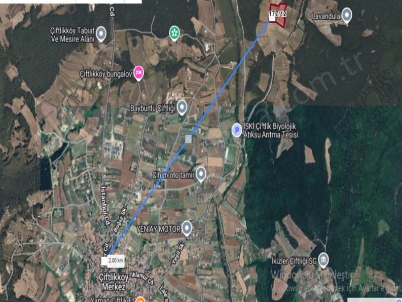 Çatalca Çiftlikköyde Satılık Arsa , 175 M2 Hisseli Yolu Var 