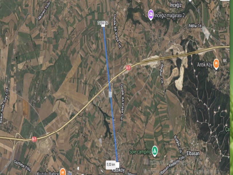 Silivri Kadıköyde Satılık Arsa ,  1,108 m2 Çaplı Çevrili Hisseli