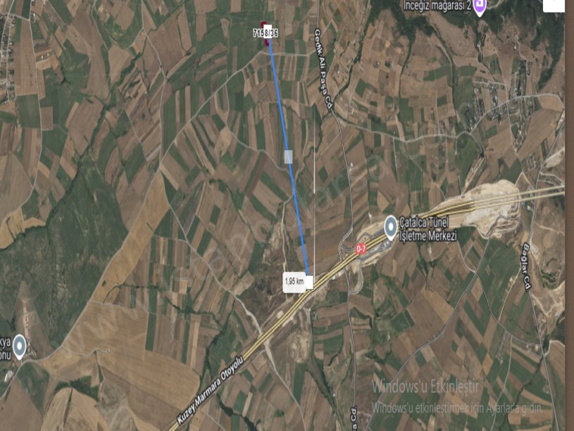 Silivri Kadıköyde Satılık Arsa ,  1,108 m2 Çaplı Çevrili Hisseli