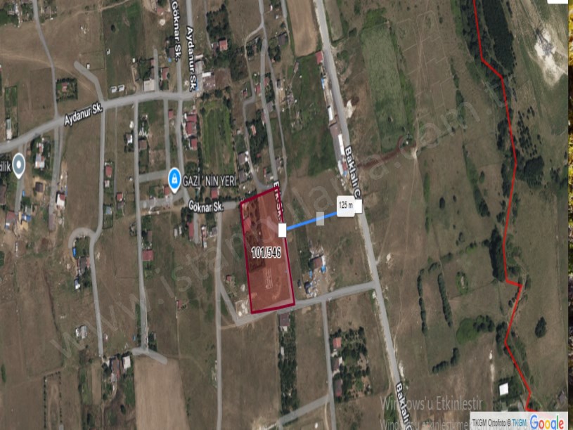 Arnavutköy Tayakadın Satılık Arsa , 238 M2 Merkezde Hisseli 