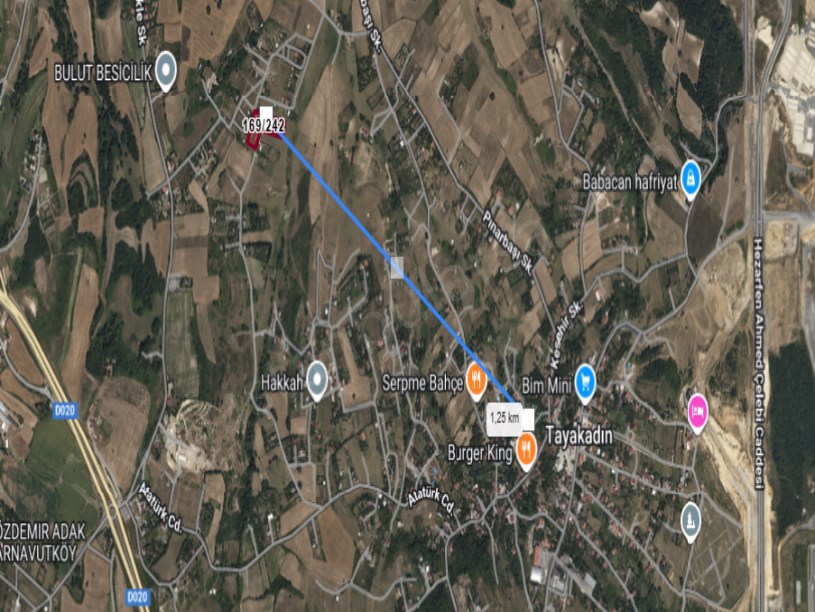 Arnavutköy Tayakadın Satılık Arsa , 161 M2 Hisseli Yolu Var Merkezde 