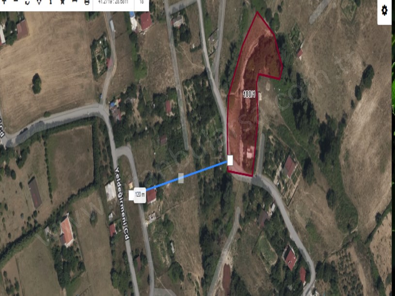 Arnavutköy Tayakadın Satılık Arsa , 124 M2 Yolu Var Merkezde Hisseli 