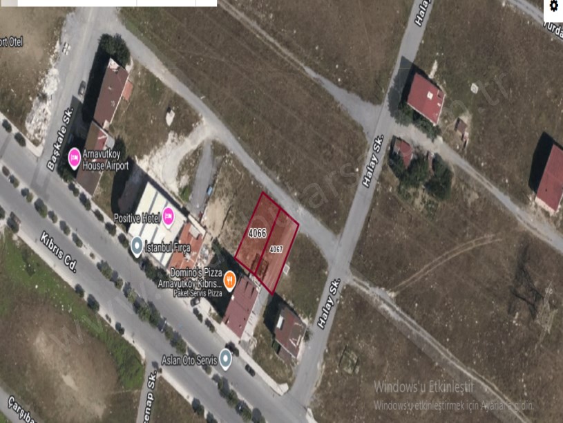 Arnavutköy Yavuzselim Mah Satılık Arsa , 386 m2 3 Kat İmarlı Merkezde  Caddeye 2 .Parsel 