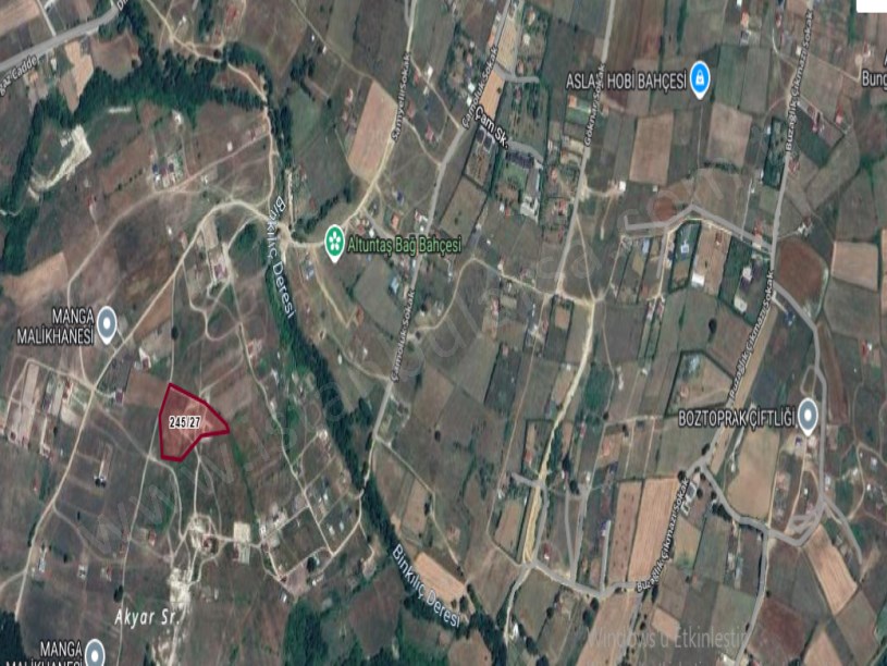 Çatalca Binkılıçta Satılık Arsa , 305 M2 Hisseli Çaplı Yolu Var 