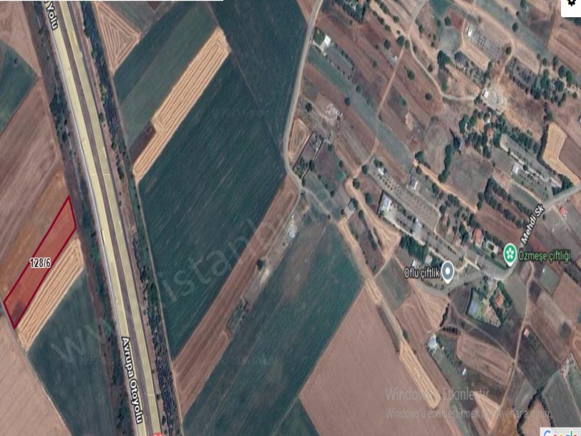 Silivri Seymende Satılık Arsa , 236 M2 Otoyola Cephe Hisseli Çaplı 