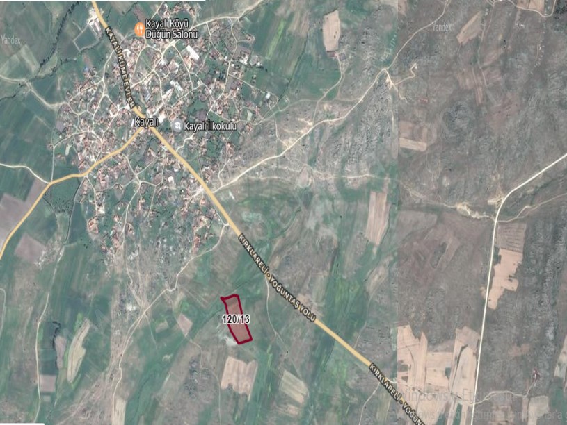 Kırklareli Merkez Kayalı Köyünde Satılık Arsa , 310 m2 Hisseli Çaplı Evlerin Yakını 