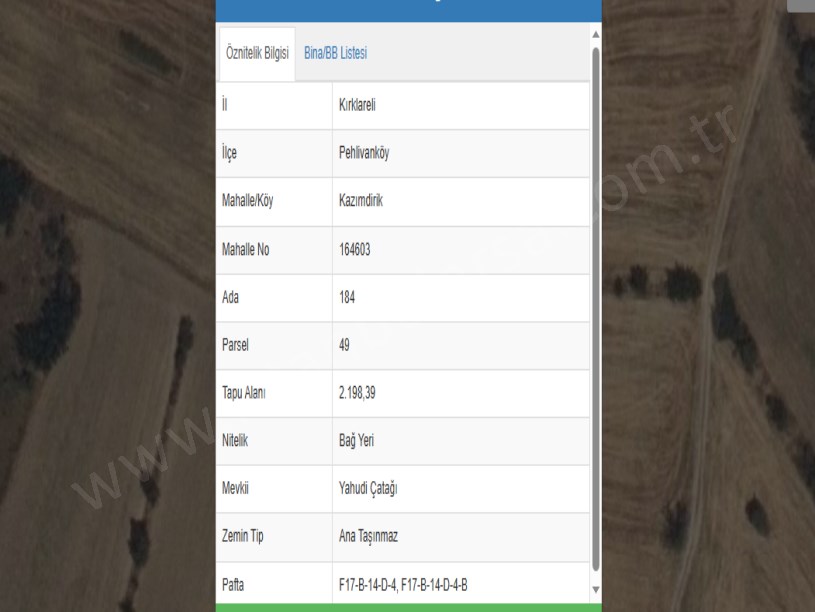 Kırklareli Pehlivanköy Kazımdirik Mah Satılık Arsa , 366 m2 Çaplı Yolu var 