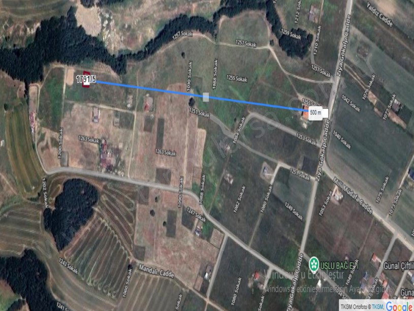 Tekirdağ Kapaklıda Satılık Arsa , 230 m2 Yolu Var Merkezde 