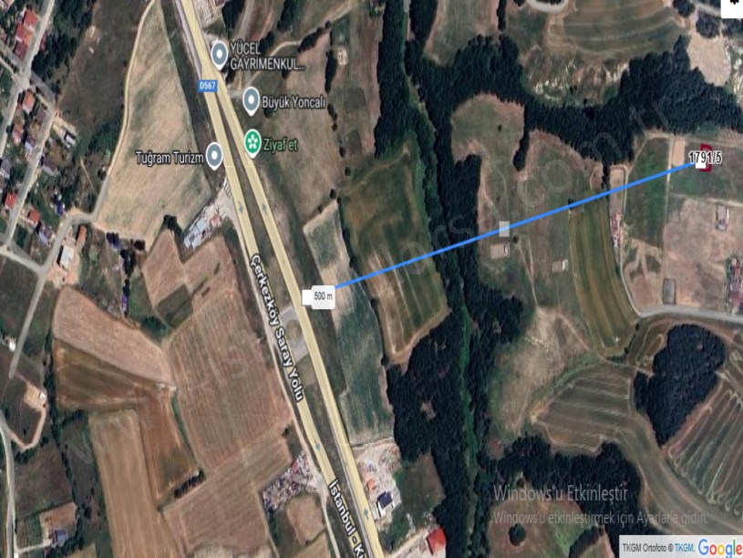 Tekirdağ Kapaklıda Satılık Arsa , 230 m2 Yolu Var Merkezde 