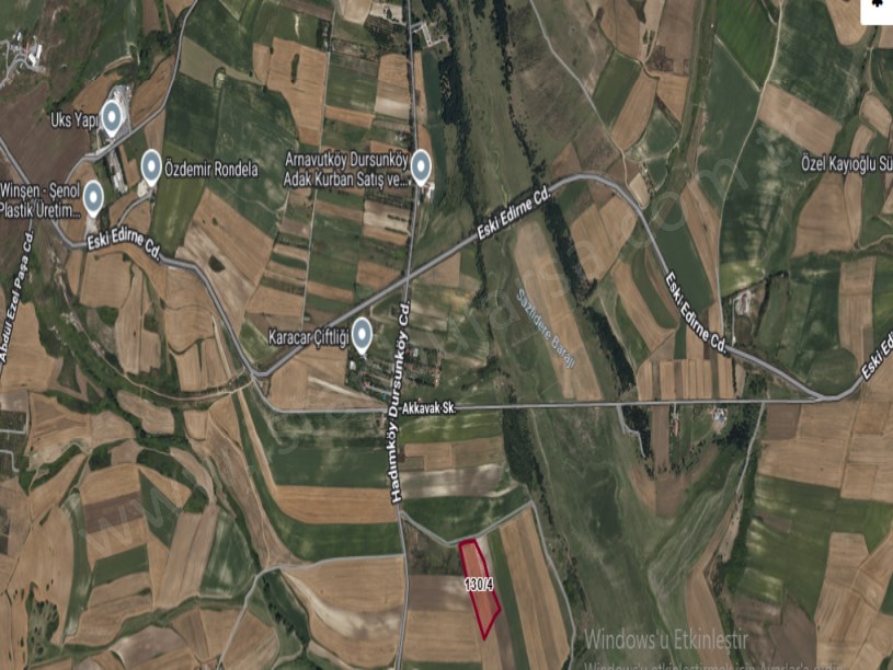 Arnavutköy Dursunköyde Satılık Arsa  , 9,072 M2 Yolu Var Hisseli İmarlı 