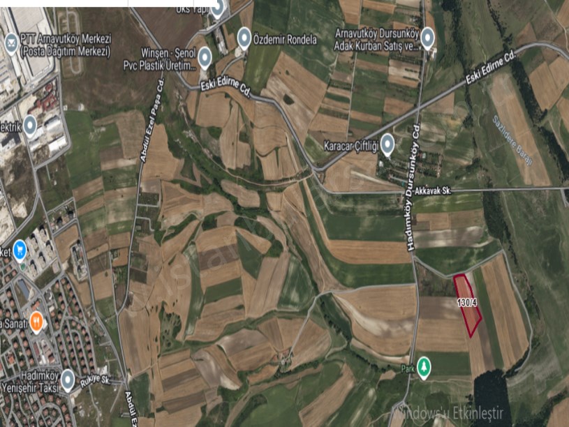 Arnavutköy Dursunköyde Satılık Arsa  , 9,072 M2 Yolu Var Hisseli İmarlı 