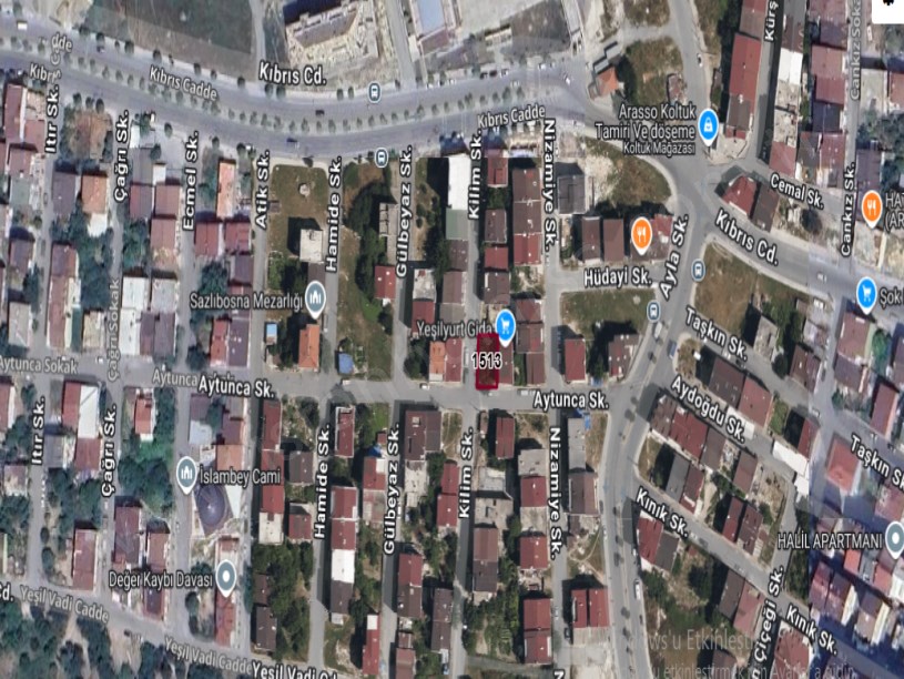 Arnavutköy İslambeyde Satılık Arsa , 169 M2 Köşe Başı Merkezde İmarlı Müstakil