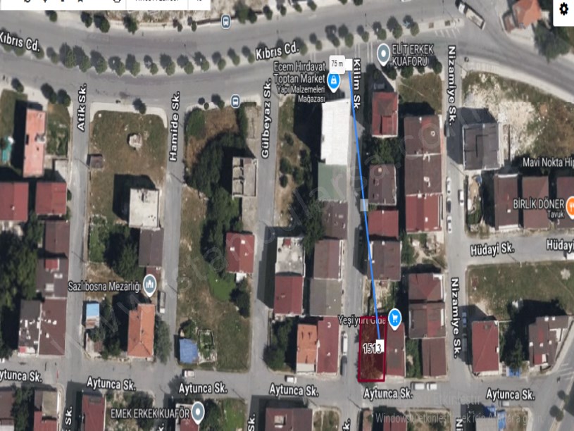 Arnavutköy İslambeyde Satılık Arsa , 169 M2 Köşe Başı Merkezde İmarlı Müstakil