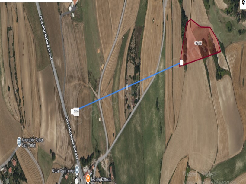 Arnavutköy Yassıörende Satılık Arsa , 243 M2 Hisseli İmarlı 