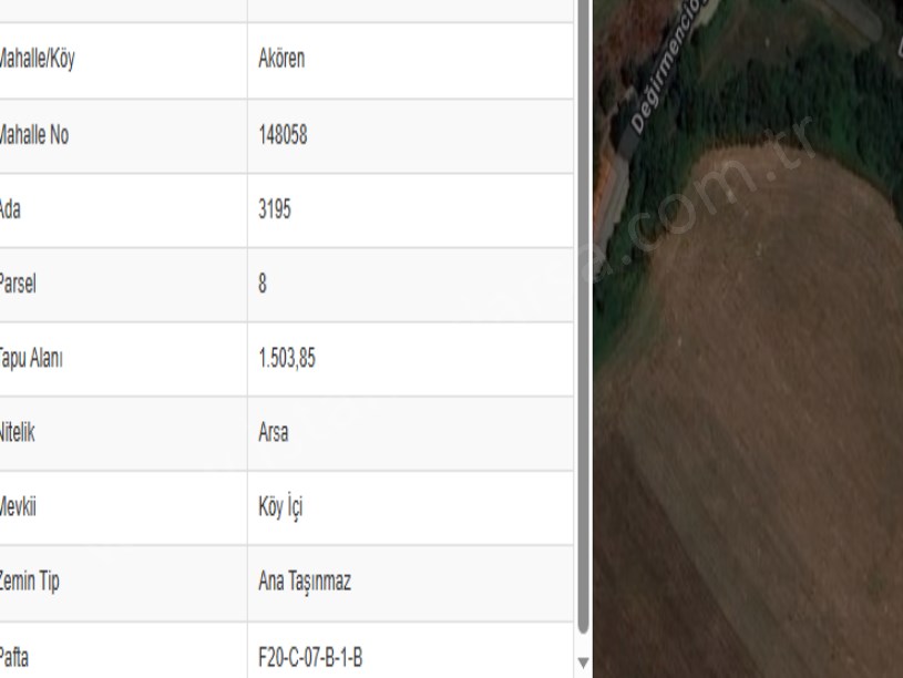 Silivri Akörende Satılık Arsa , 1,500 M2 Müstakil Merkezde 