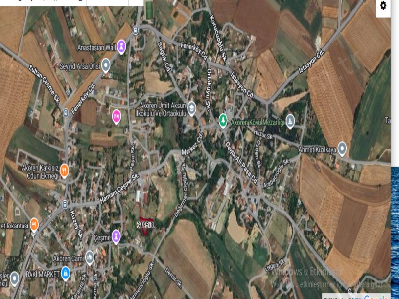 Silivri Akörende Satılık Arsa , 1,500 M2 Müstakil Merkezde 