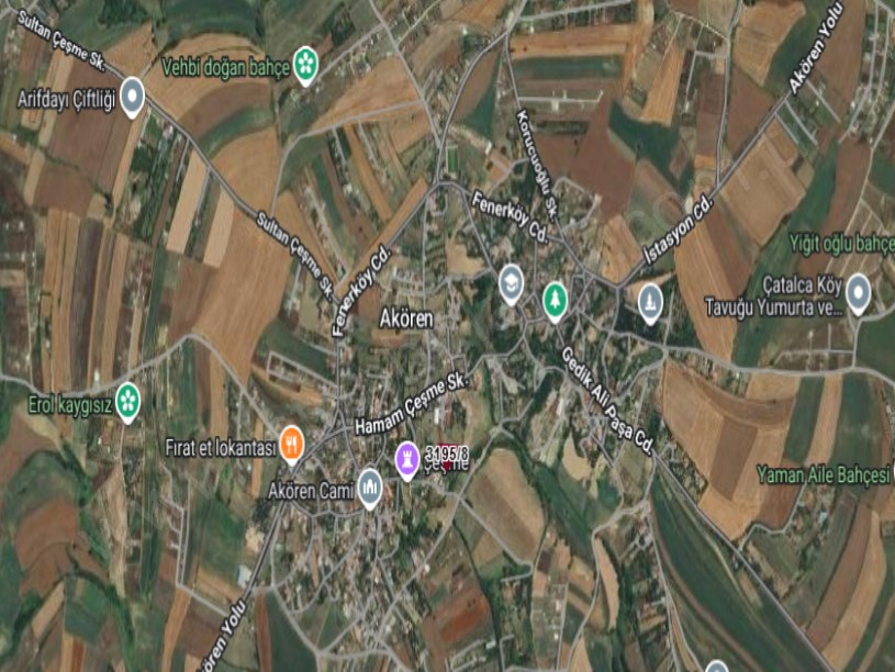 Silivri Akörende Satılık Arsa , 1,500 M2 Müstakil Merkezde 