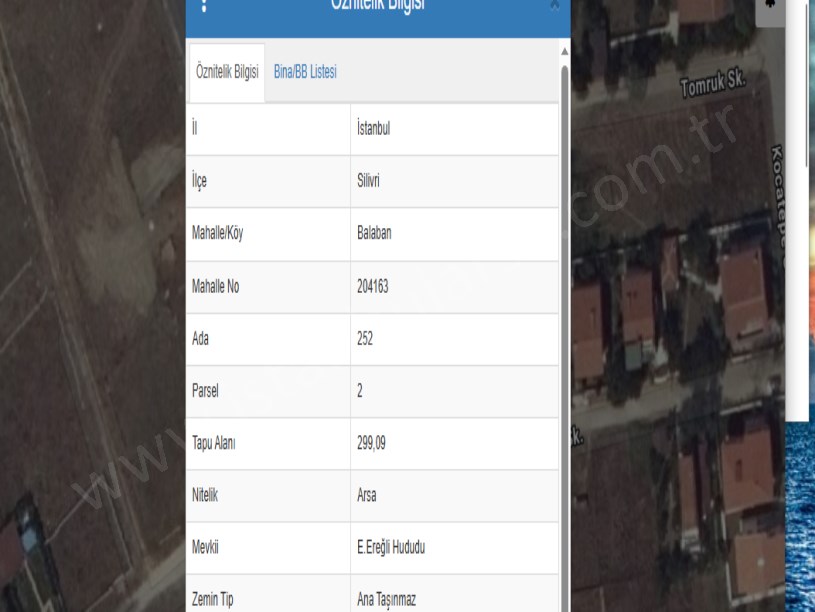 Arnavutköy Balabanda Satılık Arsa , 300 M2 Cadde Cephe Müstakil 