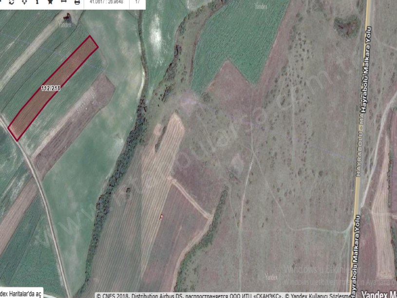 Tekirdağ Malkara Karacagür Mah , Satılık Tarla , 6,271 M2 Tek Tapu  Yolu Var 