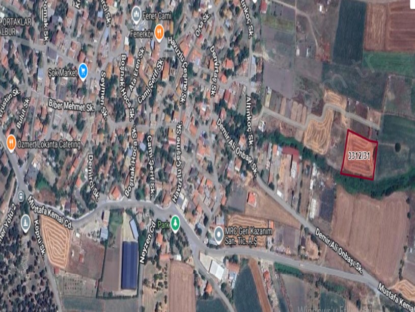 Silivri Fenerköyde Satılık Tarla , 3,600 m2 Müstakil İmara Yakın Yolu Var 