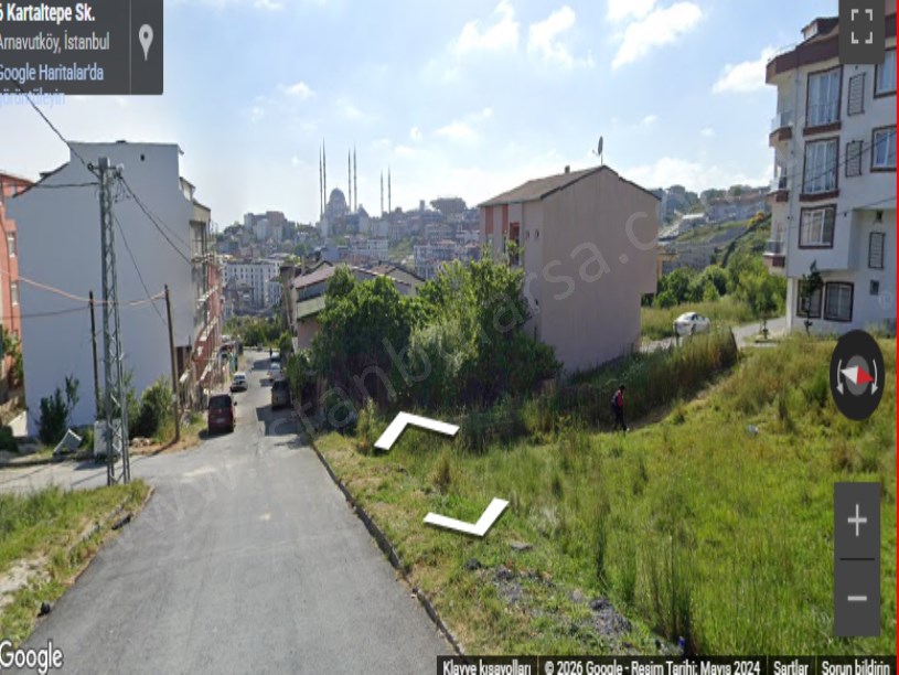 Arnavutköy Mustafa Kemalpaşa Mah Satılık Arsa , 203 m2  3 Kat  İmarlı Müstakil Merkezde 